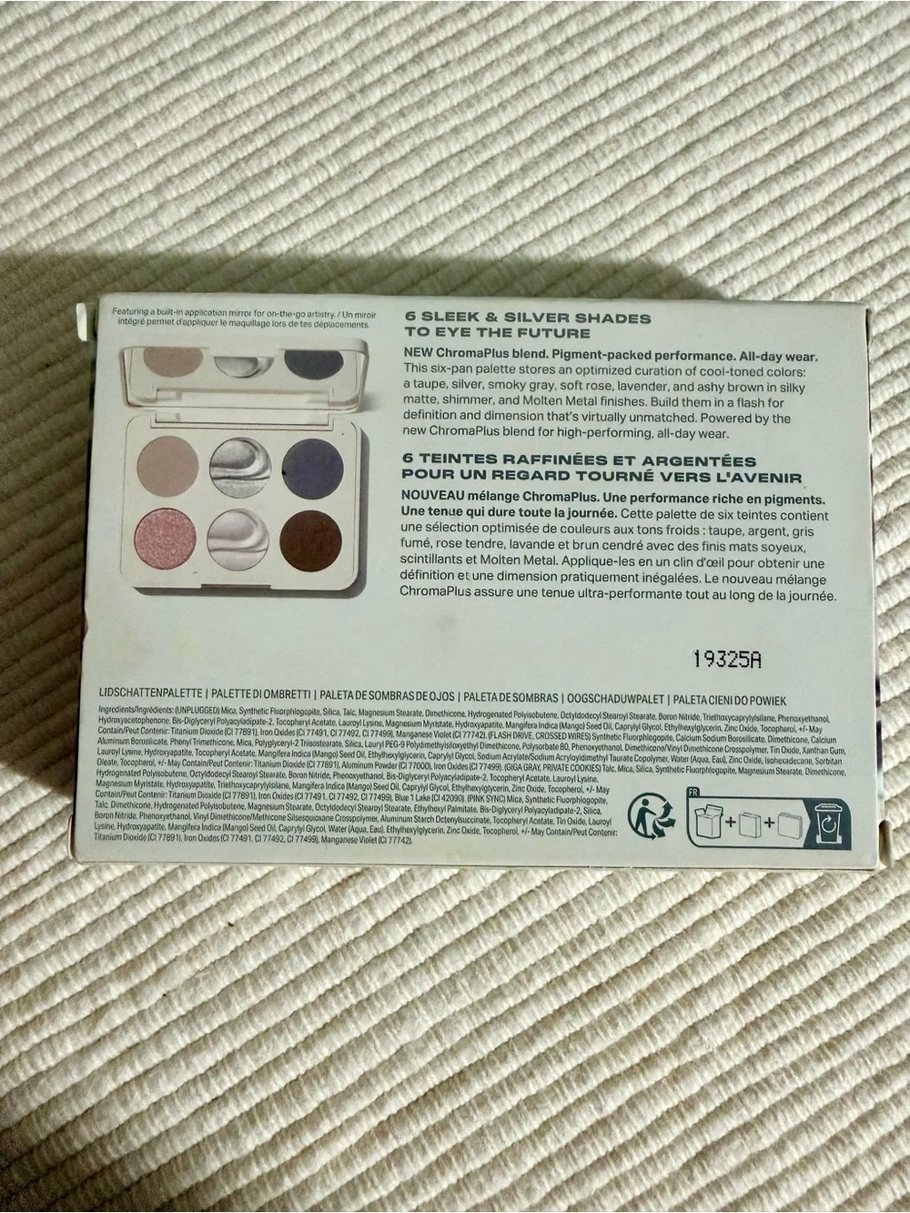 Morphe ChromaPlus 6-Pan Eyeshadow Palette, in Color “Cyber Chrome”